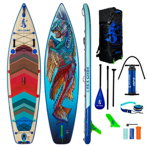 SEA GODS  11” x 33” x 6” CX Cross Touring Inflatable Paddle Contact us for availability!